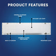 1 - ft x 4 - ft LED Panel Light 20/30/40 Watt Adjustable, 4000K/5000K/6500K CCT Changeable, Dip Switch, 0 - 10V Dim, 120 - 277V, ETL, DLC 5.1, Recessed Back - lit Fixture - LEDMyPlace Load image into Gallery viewer, 1 - ft x 4 - ft LED Panel Light 20/30/40 Watt Adjustable, 4000K/5000K/6500K CCT Changeable, Dip Switch, 0 - 10V Dim, 120 - 277V, ETL, DLC 5.1, Recessed Back - lit Fixture - LEDMyPlace