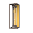 1 - Light, 21 - Inch Bronze Outdoor Rectangular Wall Light, E26 Socket 1X60W, Clear Glass, 21" H x 7" W, Extends 6" from the wall - LEDMyPlace Load image into Gallery viewer, 1 - Light, 21 - Inch Bronze Outdoor Rectangular Wall Light, E26 Socket 1X60W, Clear Glass, 21" H x 7" W, Extends 6" from the wall - LEDMyPlace