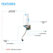1 - Light, Acrylic Shade Indoor Wall Sconce Light with 1 Switch, 1usb & 1outlet, Brushed Nickel Finish, Bedside Wall Lights w/ 1W LED Reading Lamp, for Bedroom Living Room Hotels - LEDMyPlace Load image into Gallery viewer, 1 - Light, Acrylic Shade Indoor Wall Sconce Light with 1 Switch, 1usb & 1outlet, Brushed Nickel Finish, Bedside Wall Lights w/ 1W LED Reading Lamp, for Bedroom Living Room Hotels - LEDMyPlace
