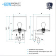 1 - Light Bedside Wall Sconce Lighting with Adjustable LED Reading Light, Black Metal Finish w/ White Fabric Shade, W/ LED 1W 1USB, 2 Switchs &1 Outlet, for Bedroom Living Room Hotels - LEDMyPlace Load image into Gallery viewer, 1 - Light Bedside Wall Sconce Lighting with Adjustable LED Reading Light, Black Metal Finish w/ White Fabric Shade, W/ LED 1W 1USB, 2 Switchs &1 Outlet, for Bedroom Living Room Hotels - LEDMyPlace