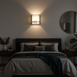 1 - Light, Decorative ARC Wall Sconce Fixture, Brushed Nickel Finish with White glass shade, Dim: 9" W x 12"H x 5"E, Hallway Light Fixtures - LEDMyPlace Load image into Gallery viewer, 1 - Light, Decorative ARC Wall Sconce Fixture, Brushed Nickel Finish with White glass shade, Dim: 9" W x 12"H x 5"E, Hallway Light Fixtures - LEDMyPlace