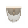 1 - Light, Decorative ARC Wall Sconce Fixture, Brushed Nickel Finish with White glass shade, Dim: 9" W x 12"H x 5"E, Hallway Light Fixtures - LEDMyPlace Load image into Gallery viewer, 1 - Light, Decorative ARC Wall Sconce Fixture, Brushed Nickel Finish with White glass shade, Dim: 9" W x 12"H x 5"E, Hallway Light Fixtures - LEDMyPlace