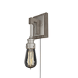 1 - Light, Modern - Farmhouse Style LED Wall Sconce Indoor, 120v, Metal + Clear Glass, Brushed Nickel Finish - LEDMyPlace Load image into Gallery viewer, 1 - Light, Modern - Farmhouse Style LED Wall Sconce Indoor, 120v, Metal + Clear Glass, Brushed Nickel Finish - LEDMyPlace