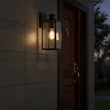 1 - Light Motion Sensor Outdoor Wall Sconce,Dusk to Dawn Sensor Outdoor Lights for House,Waterproof Wall Lantern,Matte Black Finish with Clear Glass Shade - 5.75"L x 6.02"W x 14.29"H - LEDMyPlace Load image into Gallery viewer, 1 - Light Motion Sensor Outdoor Wall Sconce,Dusk to Dawn Sensor Outdoor Lights for House,Waterproof Wall Lantern,Matte Black Finish with Clear Glass Shade - 5.75"L x 6.02"W x 14.29"H - LEDMyPlace