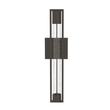 1 - Light, Outdoor Wall Sconce Light, Wall Mount Lantern, 1X60W, GU10 Base, Clear Seedy Glass, a Protective Clear Acrylic Cylinder, Bronze 28 1/2" H x 4" W, Extends 4" from the wall - LEDMyPlace Load image into Gallery viewer, 1 - Light, Outdoor Wall Sconce Light, Wall Mount Lantern, 1X60W, GU10 Base, Clear Seedy Glass, a Protective Clear Acrylic Cylinder, Bronze 28 1/2" H x 4" W, Extends 4" from the wall - LEDMyPlace