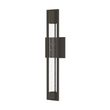 1 - Light, Outdoor Wall Sconce Light, Wall Mount Lantern, 1X60W, GU10 Base, Clear Seedy Glass, a Protective Clear Acrylic Cylinder, Bronze 28 1/2" H x 4" W, Extends 4" from the wall - LEDMyPlace Load image into Gallery viewer, 1 - Light, Outdoor Wall Sconce Light, Wall Mount Lantern, 1X60W, GU10 Base, Clear Seedy Glass, a Protective Clear Acrylic Cylinder, Bronze 28 1/2" H x 4" W, Extends 4" from the wall - LEDMyPlace