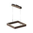 1 - Light, Square Chandelier Lighting in Brushed Brown Body Finish, 70W, 3000K(warm white), 5200LM, Dimmable, 5 Years Warranty - LEDMyPlace Load image into Gallery viewer, 1 - Light, Square Chandelier Lighting in Brushed Brown Body Finish, 70W, 3000K(warm white), 5200LM, Dimmable, 5 Years Warranty - LEDMyPlace