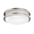 12 Inch Dimmable LED Flush Mount Ceiling Lights, Double Ring, 18W 1050LM, 3000K/4000K /5000K Changeable Ceiling Lights, Brushed Nickel Finish Ceiling Lamp For Kitchen Hallway Bedroom Laundry - LEDMyPlace Load image into Gallery viewer, 12 Inch Dimmable LED Flush Mount Ceiling Lights, Double Ring, 18W 1050LM, 3000K/4000K /5000K Changeable Ceiling Lights, Brushed Nickel Finish Ceiling Lamp For Kitchen Hallway Bedroom Laundry - LEDMyPlace