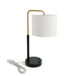 12″D x 23″H Modern Desk Lamp with White Linen Shade – Black or Brushed Brass Finish - 4 Pack - LEDMyPlace Load image into Gallery viewer, 12″D x 23″H Modern Desk Lamp with White Linen Shade – Black or Brushed Brass Finish - 4 Pack - LEDMyPlace