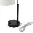 12″D x 23″H Modern Desk Lamp with White Linen Shade – Black or Brushed Brass Finish - 4 Pack - LEDMyPlace Load image into Gallery viewer, 12″D x 23″H Modern Desk Lamp with White Linen Shade – Black or Brushed Brass Finish - 4 Pack - LEDMyPlace