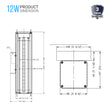 12W Modern LED Outdoor Wall Sconce Light, Silver Finish, Dimmable, ETL Listed - Wet Location - LEDMyPlace Load image into Gallery viewer, 12W Modern LED Outdoor Wall Sconce Light, Silver Finish, Dimmable, ETL Listed - Wet Location - LEDMyPlace