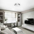 14 in. Round Brushed Nickel Dimmable Flush Mount Ceiling Light, Single Ring - 1750 Lumens - Power - 25W - 3 Color Switchable (3000K/4000K/5000K) - LEDMyPlace Load image into Gallery viewer, 14 in. Round Brushed Nickel Dimmable Flush Mount Ceiling Light, Single Ring - 1750 Lumens - Power - 25W - 3 Color Switchable (3000K/4000K/5000K) - LEDMyPlace