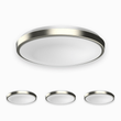 14 in. Round Brushed Nickel Dimmable Flush Mount Ceiling Light, Single Ring - 1750 Lumens - Power - 25W - 3 Color Switchable (3000K/4000K/5000K) - LEDMyPlace Load image into Gallery viewer, 14 in. Round Brushed Nickel Dimmable Flush Mount Ceiling Light, Single Ring - 1750 Lumens - Power - 25W - 3 Color Switchable (3000K/4000K/5000K) - LEDMyPlace