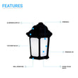 15W LED Outdoor Wall Sconce lighting Fixtures, 5000K (Daylight White), Textured Black Finish, 800 Lumens, ETL Listed - LEDMyPlace Load image into Gallery viewer, 15W LED Outdoor Wall Sconce lighting Fixtures, 5000K (Daylight White), Textured Black Finish, 800 Lumens, ETL Listed - LEDMyPlace