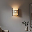 2 - Light Brushed Nickel Wall Sconce, White Glass shade, Dimension: W10"xH11.75"xE4" - LEDMyPlace Load image into Gallery viewer, 2 - Light Brushed Nickel Wall Sconce, White Glass shade, Dimension: W10"xH11.75"xE4" - LEDMyPlace