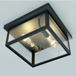 2 - Light Outdoor Ceiling Lights Black Outdoor Flushmount - LEDMyPlace Load image into Gallery viewer, 2 - Light Outdoor Ceiling Lights Black Outdoor Flushmount - LEDMyPlace