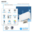 2 - Light, Wall Sconce for Bedroom with 2 Switch, 2 USB, 2 Type C & 1 Outlet, White Fabric / Acrylic Shade, Wall Mounted Lamps for Hotel, Corridor and Restaurant - LEDMyPlace Load image into Gallery viewer, 2 - Light, Wall Sconce for Bedroom with 2 Switch, 2 USB, 2 Type C & 1 Outlet, White Fabric / Acrylic Shade, Wall Mounted Lamps for Hotel, Corridor and Restaurant - LEDMyPlace