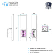 2 - Lights, Decorative Wall Sconce with Frosted Glass Diffuser, Dimension W 5 x H 20 x E 3.5 Inch - LEDMyPlace Load image into Gallery viewer, 2 - Lights, Decorative Wall Sconce with Frosted Glass Diffuser, Dimension W 5 x H 20 x E 3.5 Inch - LEDMyPlace