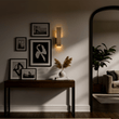 2 - Lights, Decorative Wall Sconce with Frosted Glass Diffuser, Dimension W 5 x H 20 x E 3.5 Inch - LEDMyPlace Load image into Gallery viewer, 2 - Lights, Decorative Wall Sconce with Frosted Glass Diffuser, Dimension W 5 x H 20 x E 3.5 Inch - LEDMyPlace