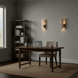 2 - Lights, Decorative Wall Sconce with Frosted Glass Diffuser, Dimension W 5 x H 20 x E 3.5 Inch - LEDMyPlace Load image into Gallery viewer, 2 - Lights, Decorative Wall Sconce with Frosted Glass Diffuser, Dimension W 5 x H 20 x E 3.5 Inch - LEDMyPlace