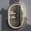 24 in. X 36 in. LED Lighted Bathroom Mirror with Gold Frame, Touch Sensor Switch and CCT Remembrance, CRI 90+, Evo Style - LEDMyPlace Load image into Gallery viewer, 24 in. X 36 in. LED Lighted Bathroom Mirror with Gold Frame, Touch Sensor Switch and CCT Remembrance, CRI 90+, Evo Style - LEDMyPlace