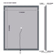 24 in. x 36 in. LED Lighted Bathroom Vanity Mirror, On/Off Touch Switch, CRI 90+, CCT Changeable With Remembrance, Anti - Fog Mirror, Wall Mounted Makeup Vanity Mirror, Window Style - LEDMyPlace Load image into Gallery viewer, 24 in. x 36 in. LED Lighted Bathroom Vanity Mirror, On/Off Touch Switch, CRI 90+, CCT Changeable With Remembrance, Anti - Fog Mirror, Wall Mounted Makeup Vanity Mirror, Window Style - LEDMyPlace