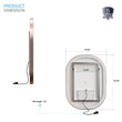 24 in. X 36 in. LED Lighted Bathroom Vanity Mirror with Rose Gold Frame, Anti - Fog, CRI 90+, Adjustable Color Temperature & Remembrance, Lighted Makeup Mirrors, Evo Style - LEDMyPlace Load image into Gallery viewer, 24 in. X 36 in. LED Lighted Bathroom Vanity Mirror with Rose Gold Frame, Anti - Fog, CRI 90+, Adjustable Color Temperature & Remembrance, Lighted Makeup Mirrors, Evo Style - LEDMyPlace