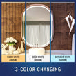 24 in. X 36 in. LED Lighted Bathroom Vanity Mirror with Rose Gold Frame, Anti - Fog, CRI 90+, Adjustable Color Temperature & Remembrance, Lighted Makeup Mirrors, Evo Style - LEDMyPlace Load image into Gallery viewer, 24 in. X 36 in. LED Lighted Bathroom Vanity Mirror with Rose Gold Frame, Anti - Fog, CRI 90+, Adjustable Color Temperature & Remembrance, Lighted Makeup Mirrors, Evo Style - LEDMyPlace