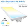 2FT Linear LED High Bay Light 60W/80W/105W Wattage Adjustable, 4000k/5000K/6500K CCT Changeable, Dip Switch, 0 - 10V Dim, 120 - 277V Input Voltage, ETL, DLC 5.1 Listed - LEDMyPlace Load image into Gallery viewer, 2FT Linear LED High Bay Light 60W/80W/105W Wattage Adjustable, 4000k/5000K/6500K CCT Changeable, Dip Switch, 0 - 10V Dim, 120 - 277V Input Voltage, ETL, DLC 5.1 Listed - LEDMyPlace