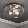 3 - Lights Cage Style Flush Mount Fixture, Drum Shape, E26 Base, UL Listed, 3 Years Warranty - LEDMyPlace Load image into Gallery viewer, 3 - Lights Cage Style Flush Mount Fixture, Drum Shape, E26 Base, UL Listed, 3 Years Warranty - LEDMyPlace