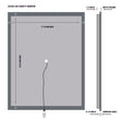 36 in. x 36 in. LED Lighted Bathroom Vanity Mirror, Anti - Fog, Touch Button, Adjustable Color Temperature & Remembrance, Wall Mounted Makeup Mirror, CRI 90+, Window Style - LEDMyPlace Load image into Gallery viewer, 36 in. x 36 in. LED Lighted Bathroom Vanity Mirror, Anti - Fog, Touch Button, Adjustable Color Temperature & Remembrance, Wall Mounted Makeup Mirror, CRI 90+, Window Style - LEDMyPlace