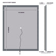 36 in. x 48 in. LED Lighted Bathroom Vanity Mirror, Touch Switch, Anti - Fog, Adjustable Color Temperature With Remembrance, CRI 90+, Wall Mounted, Lighted Makeup Mirrors, Window Style - LEDMyPlace Load image into Gallery viewer, 36 in. x 48 in. LED Lighted Bathroom Vanity Mirror, Touch Switch, Anti - Fog, Adjustable Color Temperature With Remembrance, CRI 90+, Wall Mounted, Lighted Makeup Mirrors, Window Style - LEDMyPlace