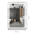 36 in. x 48 in. Vanity Mirror with Lights, Anti - Fog, CRI 90+, Makeup Mirror with Lights, Touch Switch Control, CCT Adjustable With Remembrance, LED Mirror for Bathroom, Inner Window Style - LEDMyPlace Load image into Gallery viewer, 36 in. x 48 in. Vanity Mirror with Lights, Anti - Fog, CRI 90+, Makeup Mirror with Lights, Touch Switch Control, CCT Adjustable With Remembrance, LED Mirror for Bathroom, Inner Window Style - LEDMyPlace