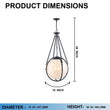 4 - Light Chandelier Light Fixture Black Finish Hardware with Black Rope and Translucency whilte glass ,E12 Base - 18”D x 38“H - LEDMyPlace Load image into Gallery viewer, 4 - Light Chandelier Light Fixture Black Finish Hardware with Black Rope and Translucency whilte glass ,E12 Base - 18”D x 38“H - LEDMyPlace