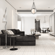 4 - Light Chandelier Light Fixture Black Finish Hardware with Black Rope and Translucency whilte glass ,E12 Base - LEDMyPlace Load image into Gallery viewer, 4 - Light Chandelier Light Fixture Black Finish Hardware with Black Rope and Translucency whilte glass ,E12 Base - LEDMyPlace