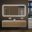 55.1 in. X 25.6 in. Backlit/Frontlit LED Lighted Bathroom Vanity Mirror with Pivoting Side Mirrors, Thin Plexiglass Edge, Anti Fog, Adjustable 3 - Color Temperature & Remembrance, Makeup Mirror, Touch Button, CRI 90+, Titan Style - LEDMyPlace Load image into Gallery viewer, 55.1 in. X 25.6 in. Backlit/Frontlit LED Lighted Bathroom Vanity Mirror with Pivoting Side Mirrors, Thin Plexiglass Edge, Anti Fog, Adjustable 3 - Color Temperature & Remembrance, Makeup Mirror, Touch Button, CRI 90+, Titan Style - LEDMyPlace