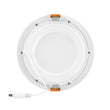 6" 12W LED Slim Panel Recessed Ceiling Light CCT 2700k 3000K 3500K 4000K 5000K, with Junction Box, Round Load image into Gallery viewer, 6" 12W LED Slim Panel Recessed Ceiling Light CCT 2700k 3000K 3500K 4000K 5000K, with Junction Box, Round