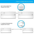 led-under-cabinet-light-120v-white-cct-changeable-3000k-4000k-5000k Load image into Gallery viewer, led-under-cabinet-light-120v-white-cct-changeable-3000k-4000k-5000k