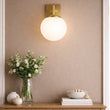 6.5″W x 10″H x 8″E Burnished Brass Wall Sconce with Frosted White Acrylic Shade and E26 Rocker - Switch Light - 4 Pack - LEDMyPlace Load image into Gallery viewer, 6.5″W x 10″H x 8″E Burnished Brass Wall Sconce with Frosted White Acrylic Shade and E26 Rocker - Switch Light - 4 Pack - LEDMyPlace