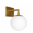 6.5″W x 10″H x 8″E Burnished Brass Wall Sconce with Frosted White Acrylic Shade and E26 Rocker - Switch Light - 4 Pack - LEDMyPlace Load image into Gallery viewer, 6.5″W x 10″H x 8″E Burnished Brass Wall Sconce with Frosted White Acrylic Shade and E26 Rocker - Switch Light - 4 Pack - LEDMyPlace