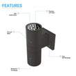 led-up-down-rgb-light-cylinder-2x36w-ac100-277v-double-side Load image into Gallery viewer, led-up-down-rgb-light-cylinder-2x36w-ac100-277v-double-side
