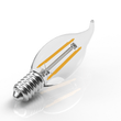 6W Filament LED Bulb, 2700K, 500LM, 120V/60Hz, 4 - filament, E12, Candelabra Light Bulbs, Dimmable, Clear - LEDMyPlace Load image into Gallery viewer, 6W Filament LED Bulb, 2700K, 500LM, 120V/60Hz, 4 - filament, E12, Candelabra Light Bulbs, Dimmable, Clear - LEDMyPlace