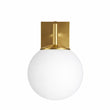 6.5″W x 10″H x 8″E Burnished Brass Wall Sconce with Frosted White Acrylic Shade and E26 Rocker-Switch Light - 4 Pack Load image into Gallery viewer, 6.5″W x 10″H x 8″E Burnished Brass Wall Sconce with Frosted White Acrylic Shade and E26 Rocker-Switch Light - 4 Pack