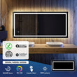 Backlit/Frontlit, Vanity Mirror with Lights, Touch Switch, Anti - Fog, Adjustable 3 - Color Temperature & Remembrance, CRI 90+, LED Mirror for Bathroom, Accord Style - LEDMyPlace Load image into Gallery viewer, Backlit/Frontlit, Vanity Mirror with Lights, Touch Switch, Anti - Fog, Adjustable 3 - Color Temperature & Remembrance, CRI 90+, LED Mirror for Bathroom, Accord Style - LEDMyPlace