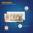 Backlit/Frontlit, Vanity Mirror with Lights, Touch Switch, Anti - Fog, Adjustable 3 - Color Temperature & Remembrance, CRI 90+, LED Mirror for Bathroom, Accord Style - LEDMyPlace Load image into Gallery viewer, Backlit/Frontlit, Vanity Mirror with Lights, Touch Switch, Anti - Fog, Adjustable 3 - Color Temperature & Remembrance, CRI 90+, LED Mirror for Bathroom, Accord Style - LEDMyPlace