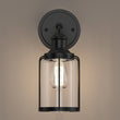 Birdcage Shape Bathroom Light Fixtures, Wall Mount, Matte Black with Clear Glass Shade, 1 - Light/2 - Light/3 - Light, E26 Base, For Damp Locations, Vanity Lighting - LEDMyPlace Load image into Gallery viewer, Birdcage Shape Bathroom Light Fixtures, Wall Mount, Matte Black with Clear Glass Shade, 1 - Light/2 - Light/3 - Light, E26 Base, For Damp Locations, Vanity Lighting - LEDMyPlace
