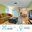 Drum Shape Flush Mount Ceiling Light, Matte Black Finish, Ceiling Lighting Fixture for Bedroom Kitchen Hallway Stairwell Entryway, E26 Base - LEDMyPlace Load image into Gallery viewer, Drum Shape Flush Mount Ceiling Light, Matte Black Finish, Ceiling Lighting Fixture for Bedroom Kitchen Hallway Stairwell Entryway, E26 Base - LEDMyPlace
