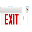Edge Lit Red LED Exit Sign, 3W , Red, UL,CUL Listed, AC120 - 277V, Surface Mount, 90 - min Battery Backup - LEDMyPlace Load image into Gallery viewer, Edge Lit Red LED Exit Sign, 3W , Red, UL,CUL Listed, AC120 - 277V, Surface Mount, 90 - min Battery Backup - LEDMyPlace