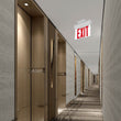 Edge Lit Red LED Exit Sign, 3W , Red, UL,CUL Listed, AC120 - 277V, Surface Mount, 90 - min Battery Backup - LEDMyPlace Load image into Gallery viewer, Edge Lit Red LED Exit Sign, 3W , Red, UL,CUL Listed, AC120 - 277V, Surface Mount, 90 - min Battery Backup - LEDMyPlace