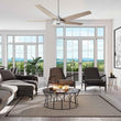 Explorer 52 In. Indoor/outdoor Best Smart Ceiling Fan with Dimmable Led Light, Remote Control, Works W/ Alexa/Google Home/Siri, Silver/light Wooden Pattern ( 5 - Blade) - LEDMyPlace Load image into Gallery viewer, Explorer 52 In. Indoor/outdoor Best Smart Ceiling Fan with Dimmable Led Light, Remote Control, Works W/ Alexa/Google Home/Siri, Silver/light Wooden Pattern ( 5 - Blade) - LEDMyPlace